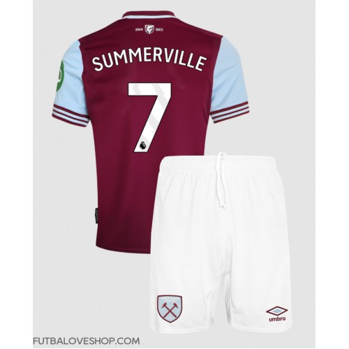 Dres West Ham United Crysencio Summerville #7 Domáci pre deti 2024-25 Krátky Rukáv (+ trenírky)